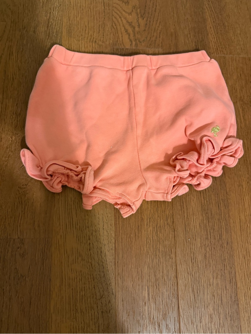TBBC The Beaufort Bonnet Company Pink Coral Ruffle Pima Cotton Shorts Size 7